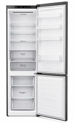 LG GBP62PZNCC alulfagyasztós kombinált hűtőszekrény (platinum silver)