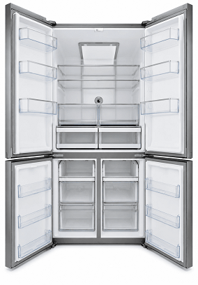 Midea MD 7.2 XL négyajtós French Door hűtőszekrény (inox)