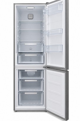 Bauknecht KGDNF 203 C alulfagyasztós kombinált hűtőszekrény (titanium/inox)